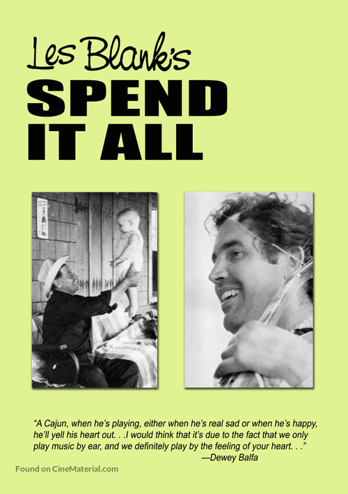 Spend It All - DVD movie cover