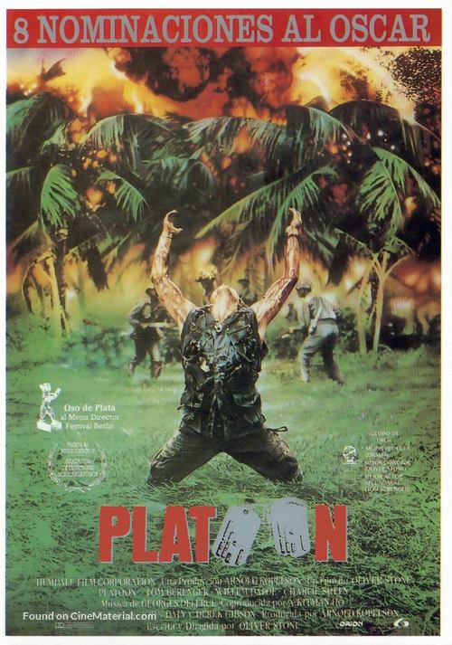 Platoon - Spanish Movie Poster