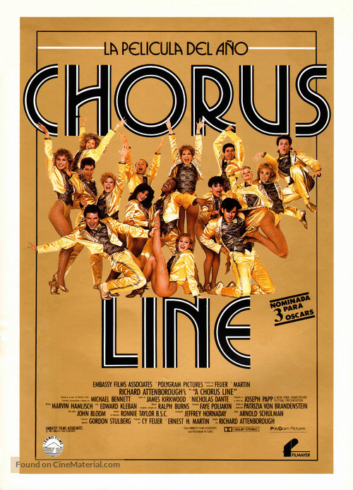 A Chorus Line - Spanish Movie Poster