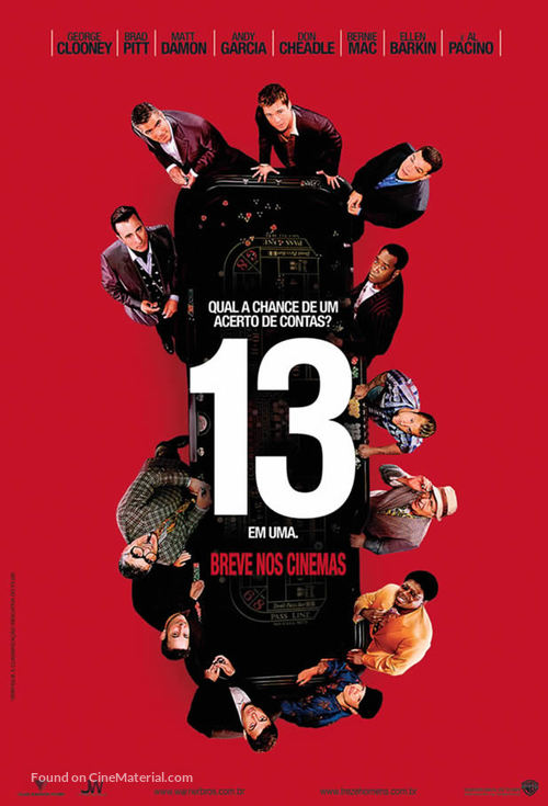 Ocean&#039;s Thirteen - Brazilian Movie Poster