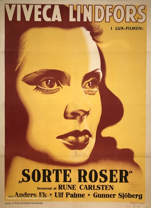 Svarta rosor - Danish Movie Poster