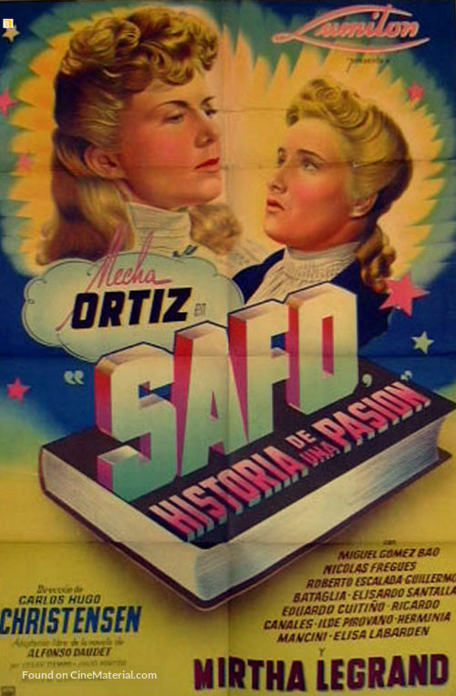 Safo, historia de una pasi&oacute;n - Argentinian Movie Poster