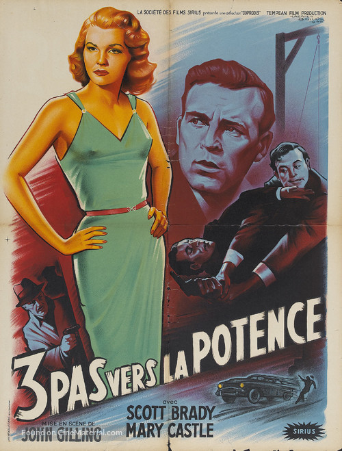 Three Steps to the Gallows - French Movie Poster