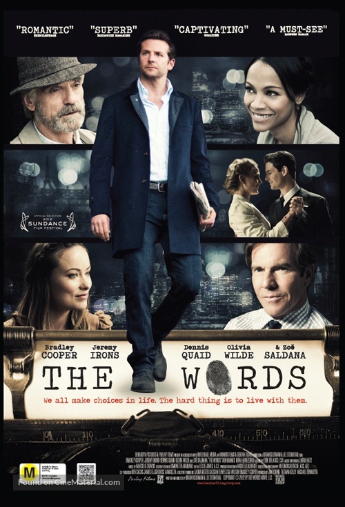 The Words - New Zealand Movie Poster