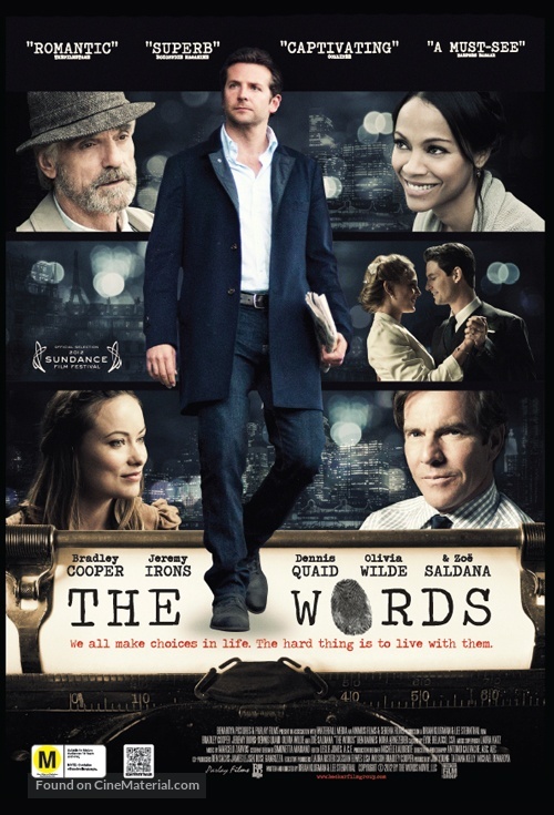 The Words - New Zealand Movie Poster