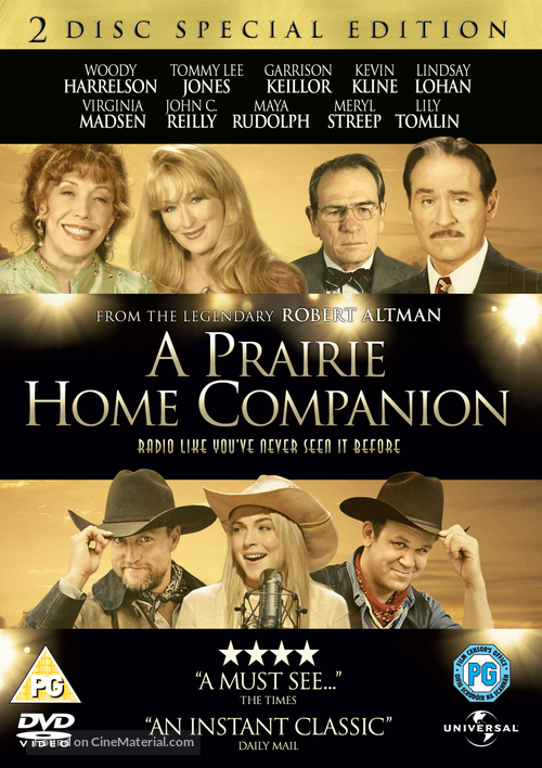 A Prairie Home Companion - British DVD movie cover