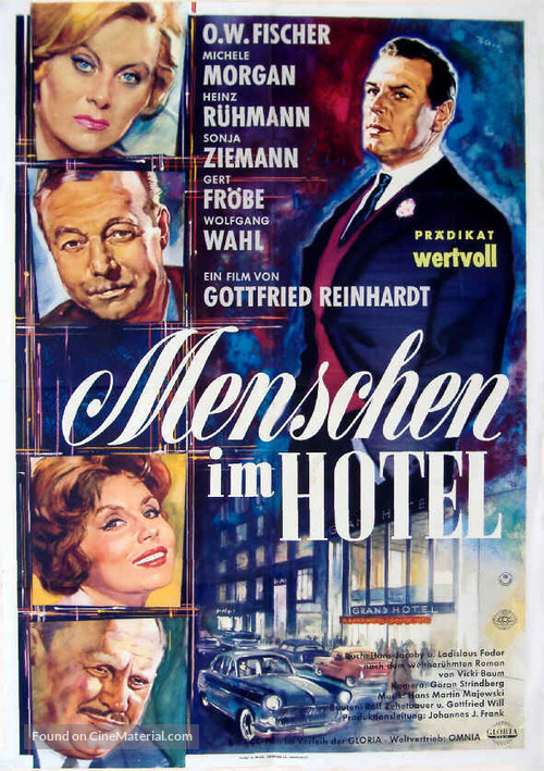 Menschen im Hotel - German Movie Poster