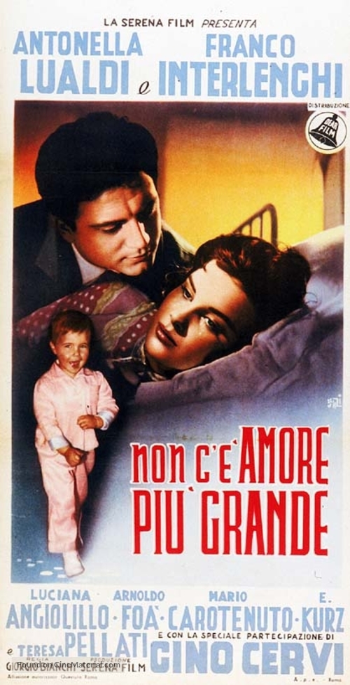 Non c&#039;&egrave; amore pi&ugrave; grande - Italian Movie Poster