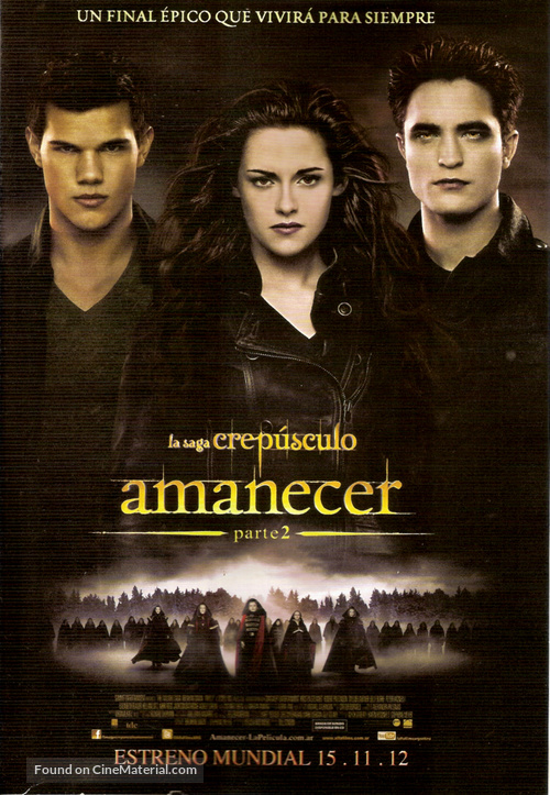 The Twilight Saga: Breaking Dawn - Part 2 - Argentinian Movie Poster