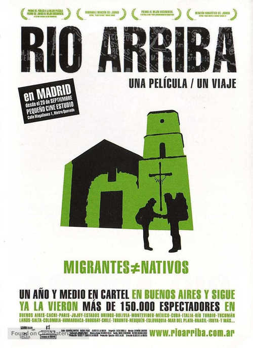 R&iacute;o arriba - Argentinian Movie Poster