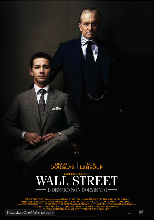 Wall Street: Money Never Sleeps - Italian Movie Poster