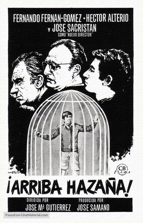 Arriba Haza&ntilde;a - Spanish Movie Poster