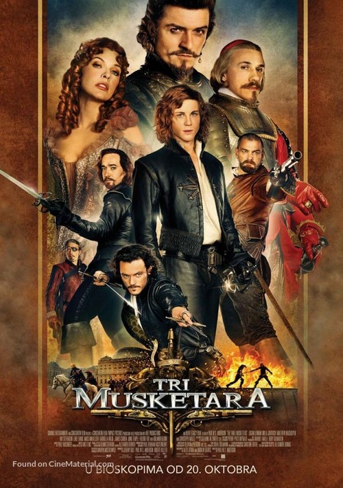 The Three Musketeers - Serbian Movie Poster