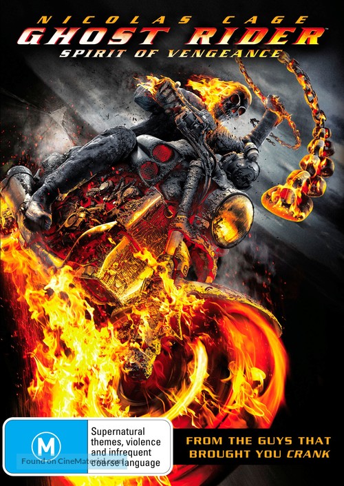 Ghost Rider: Spirit of Vengeance - Australian DVD movie cover