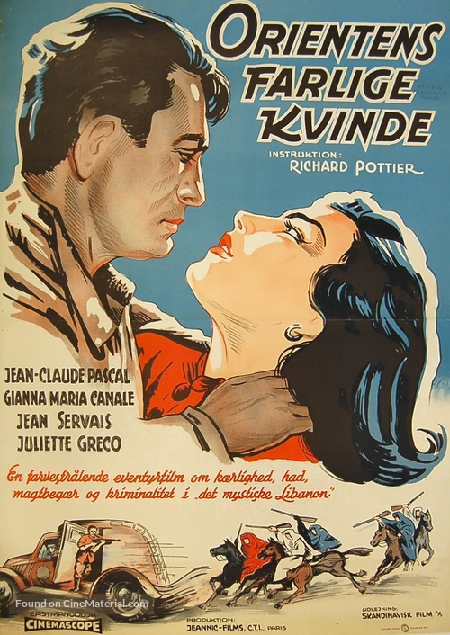 La ch&acirc;telaine du Liban - Danish Movie Poster