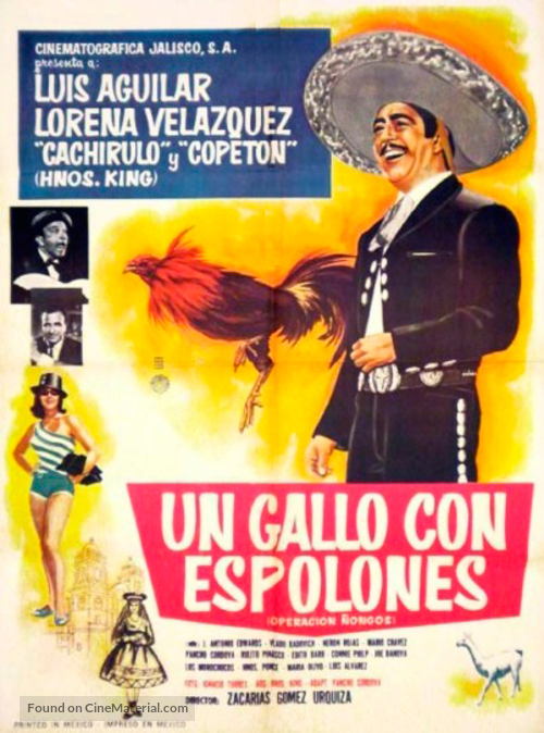 Un gallo con espolones (Operaci&oacute;n &ntilde;ongos) - Mexican Movie Poster