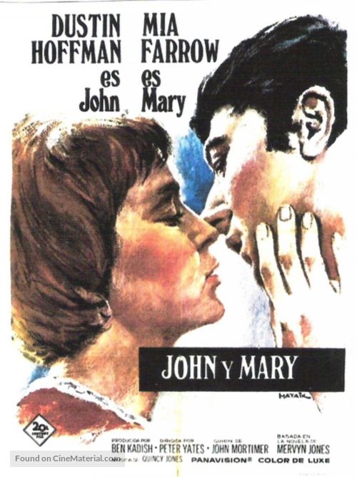 John and Mary - Spanish Movie Poster