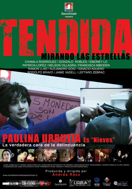 Tendida, mirando las estrellas - Chilean Movie Poster