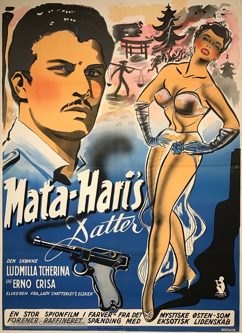 La figlia di Mata Hari - Danish Movie Poster