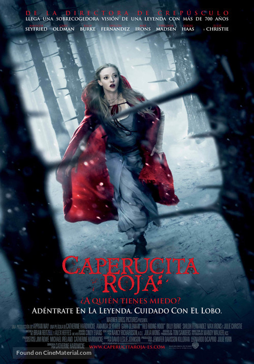 Red Riding Hood - Spanish Movie Poster