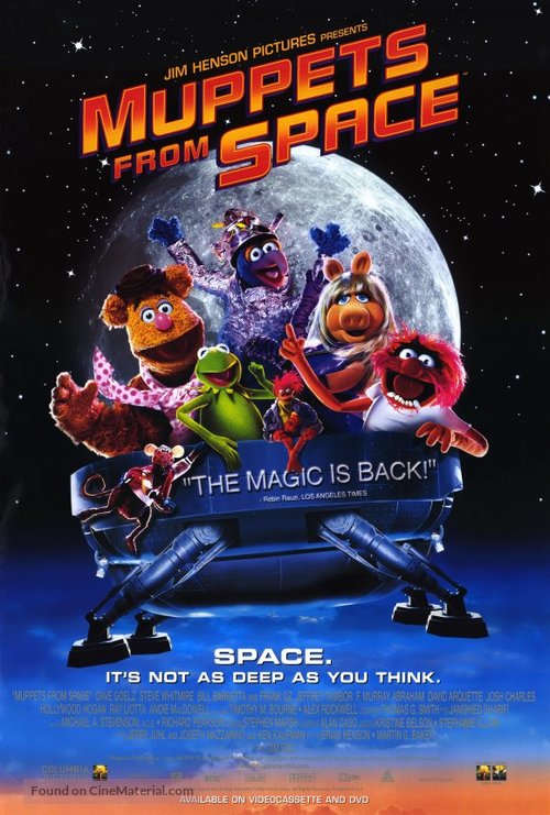Muppets From Space - Video release movie poster
