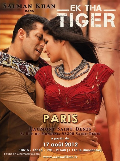 Ek Tha Tiger - French Movie Poster