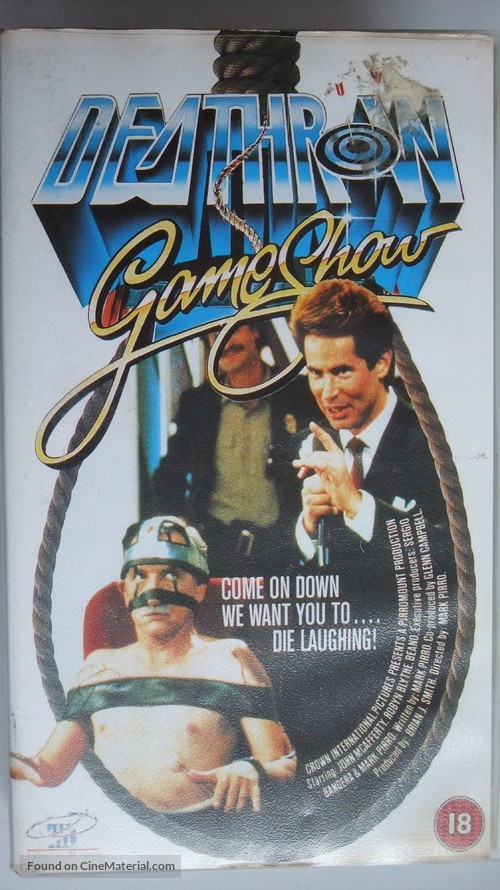 Deathrow Gameshow - British VHS movie cover