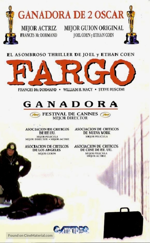 Fargo - Argentinian VHS movie cover