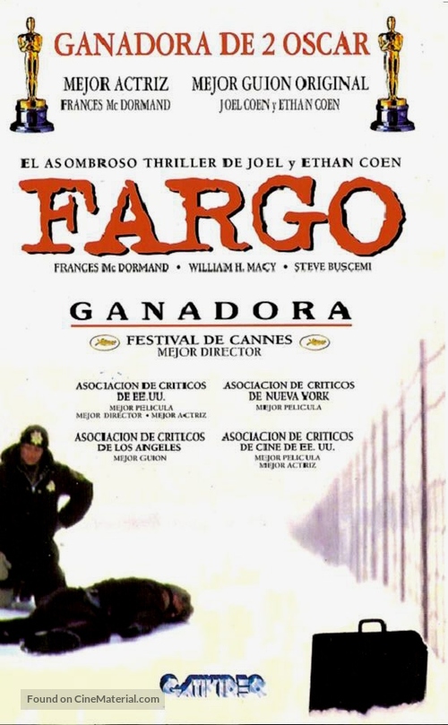 Fargo - Argentinian VHS movie cover