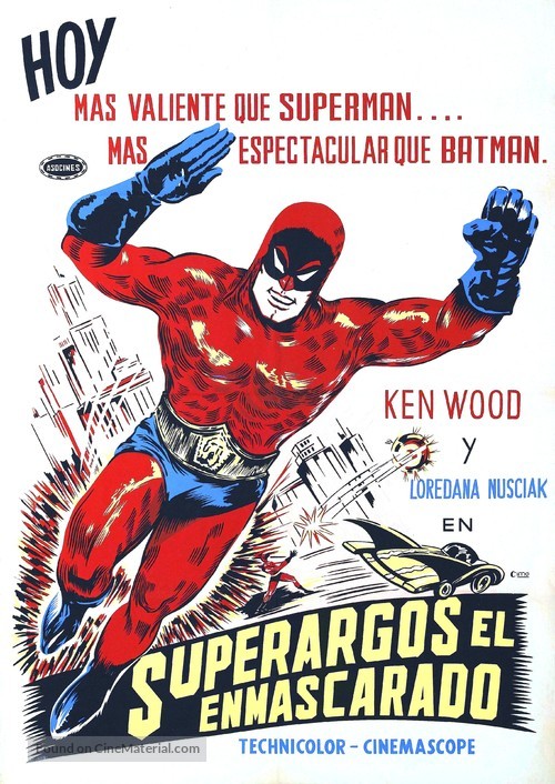 Superargo contro Diabolikus - Mexican Movie Poster