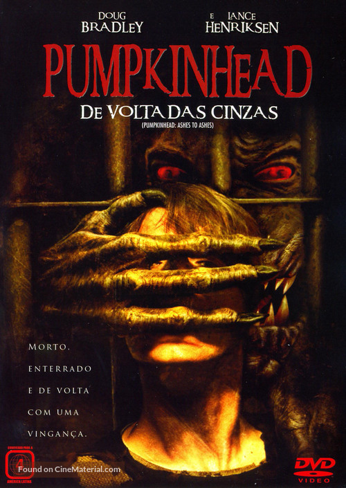 Pumpkinhead: Ashes to Ashes - Brazilian DVD movie cover