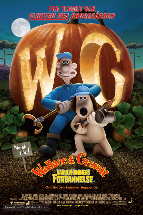 Wallace &amp; Gromit in The Curse of the Were-Rabbit - Norwegian Movie Poster