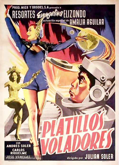 Los platillos voladores - Mexican Movie Poster