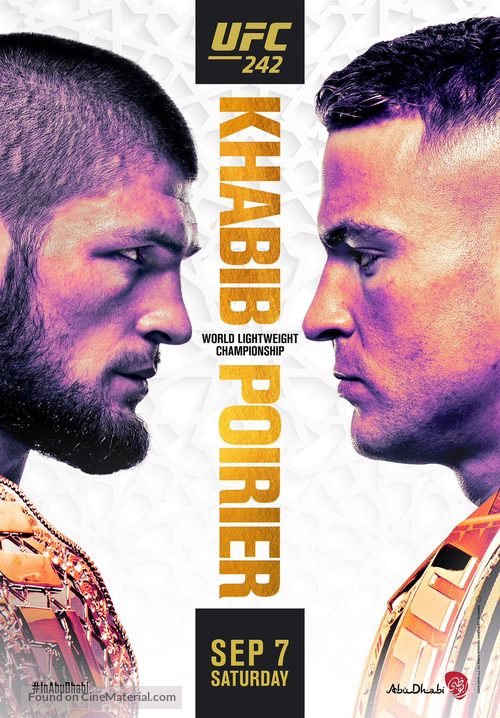 UFC 242: Khabib vs. Poirier - Movie Poster