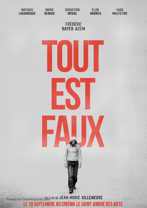 Tout est faux - French Movie Poster