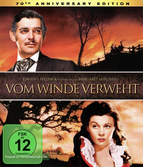 Gone with the Wind - German Blu-Ray movie cover