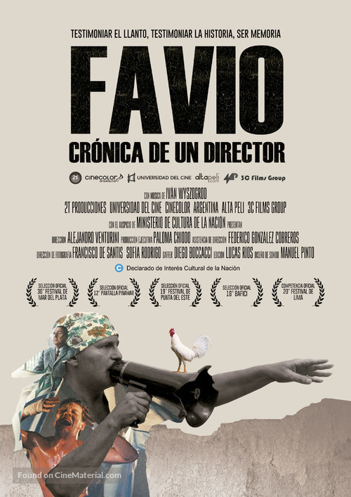 Favio: Cr&oacute;nica de un Director - Argentinian Movie Poster