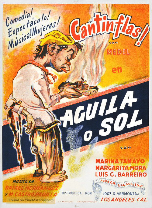 &Aacute;guila o Sol - Mexican Movie Poster