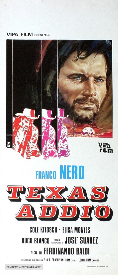 Texas, addio - Italian Movie Poster