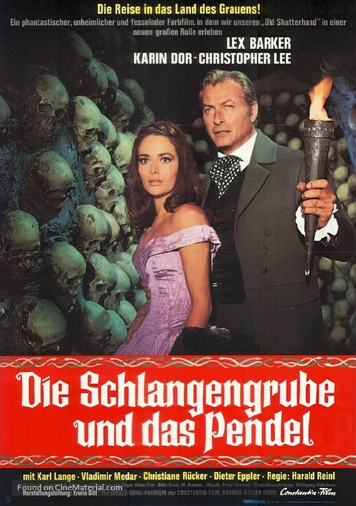 Die Schlangengrube und das Pendel - German Movie Poster