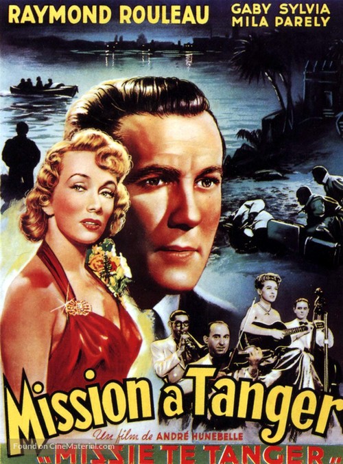 Mission &agrave; Tanger - Belgian Movie Poster