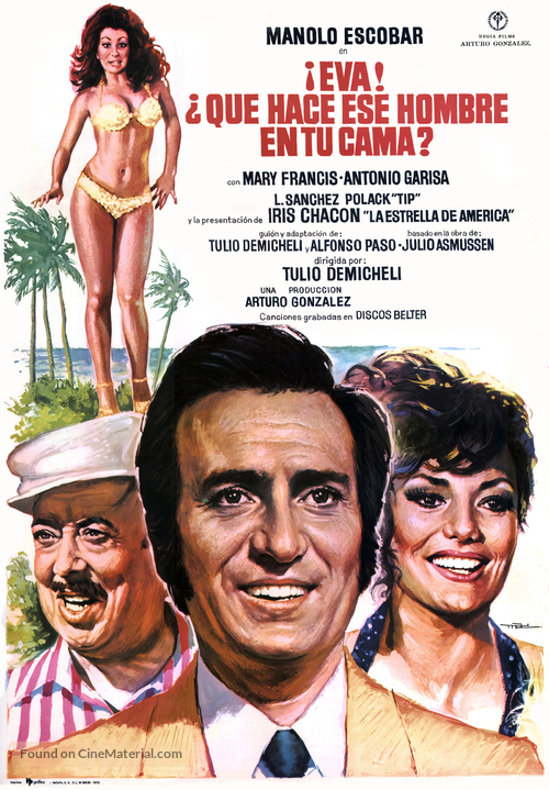 Eva, &iquest;qu&eacute; hace ese hombre en tu cama? - Spanish Movie Poster
