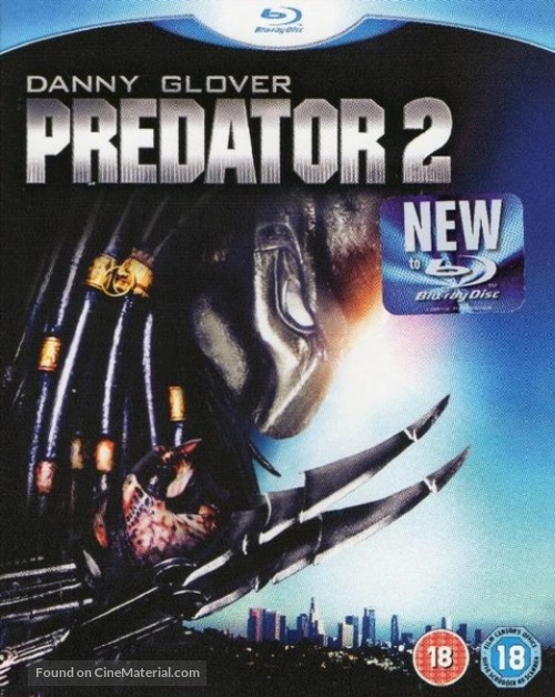 Predator 2 - British Blu-Ray movie cover