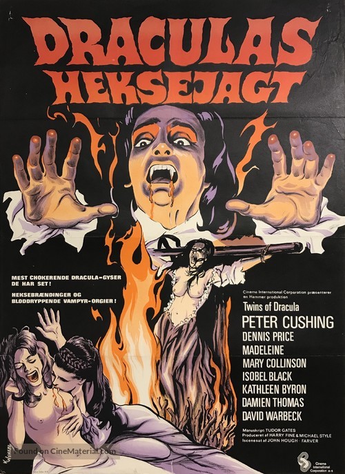 Twins of Evil - Danish Movie Poster