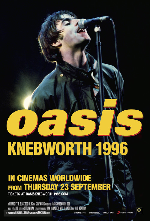 Oasis Knebworth 1996 - British Movie Poster