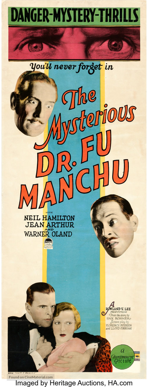 The Mysterious Dr. Fu Manchu - Movie Poster