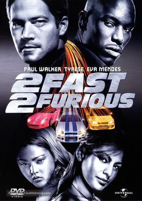 2 Fast 2 Furious - German DVD movie cover