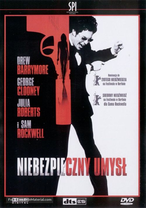 Confessions of a Dangerous Mind - Polish DVD movie cover