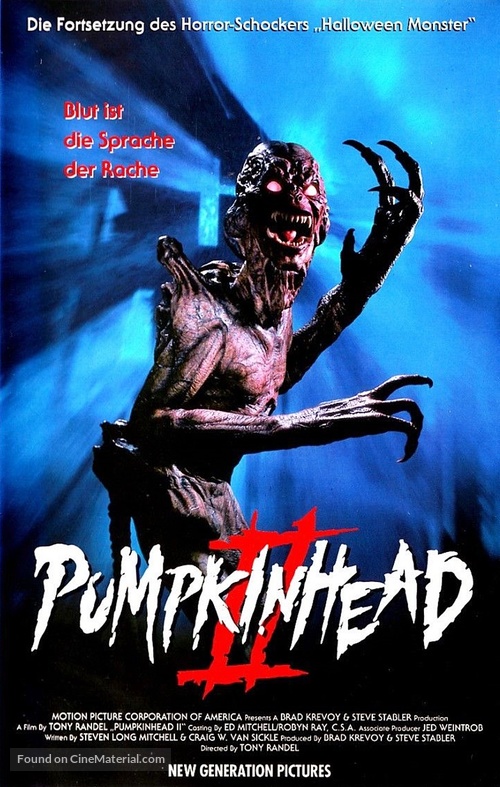 Pumpkinhead II: Blood Wings - German VHS movie cover