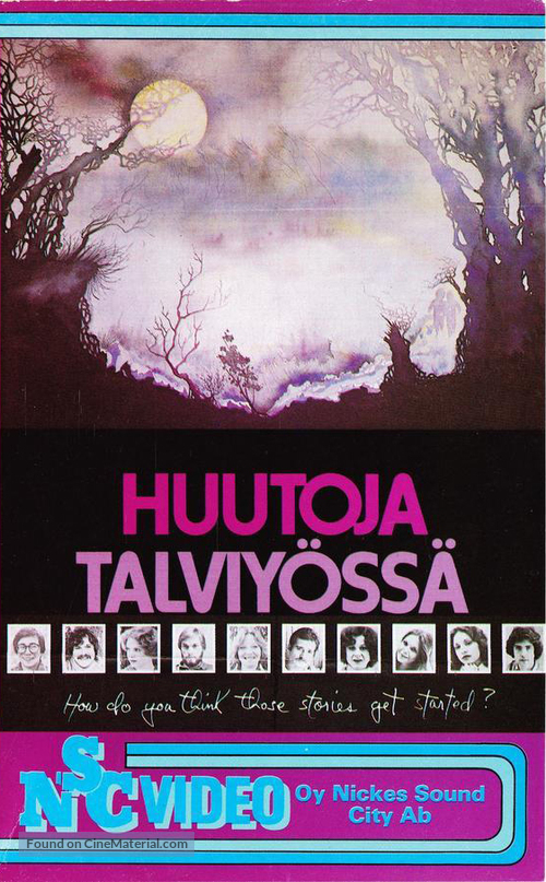 Screams of a Winter Night - Finnish VHS movie cover